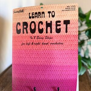 1979 Learn To Crochet Booklet Susan‎ Bates 17370 Kitting Pattern Rare Vintage